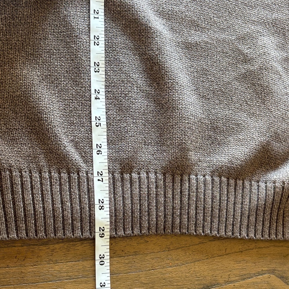 Joseph&Lyman Men's V-Neck Tan Sweater 100% Cotton pre-loved Excellent  Size L - Picture 5 of 5